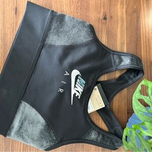 Nike Air Black and Gray Sports Bra
